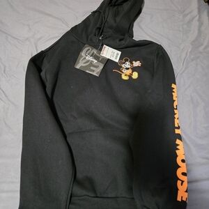 Disney Black and Orange Mickey Mouse Kids Hoodie